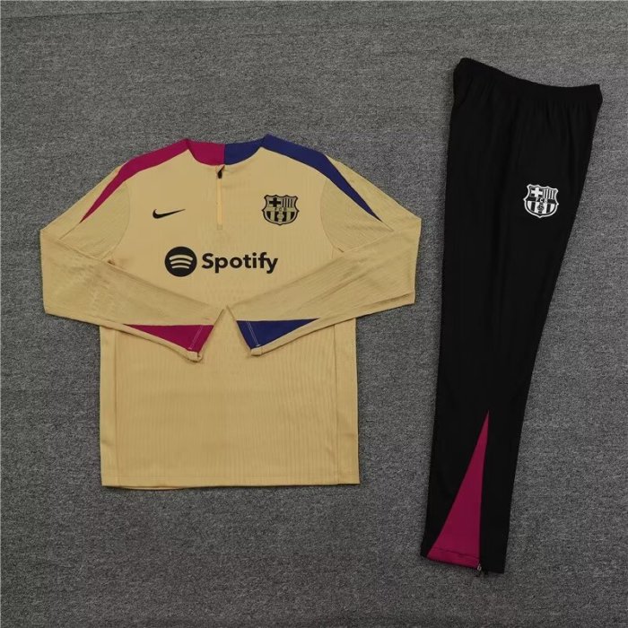 24/25 Barcelona kids golden training suit