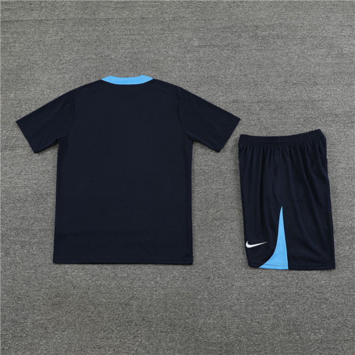 24/25 Chelsea short -sleeved Royal blue training suit