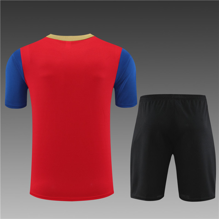 24/25 Barcelona kids Short sleeve red training suit