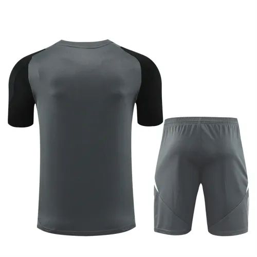 24/25 Manchester United kids Short sleeve dark grey training suit