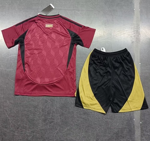 24/25 Belgium home kids kit football Jersey