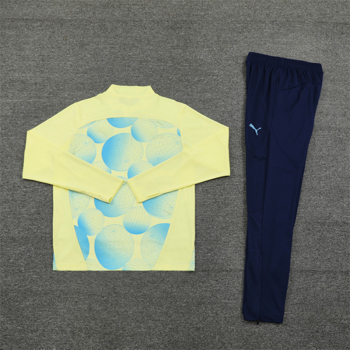 24/25 Manchester city training Adult suit light yellow