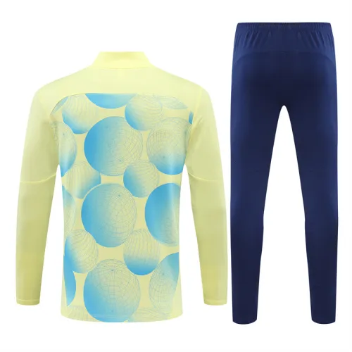 24/25 Manchester city kids training suit light yellow