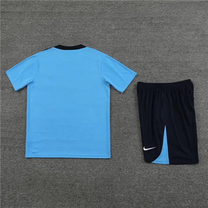 24/25 Chelsea short -sleeved Light blue training suit