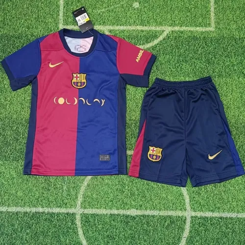 24/25 Barcelona home kids kit
