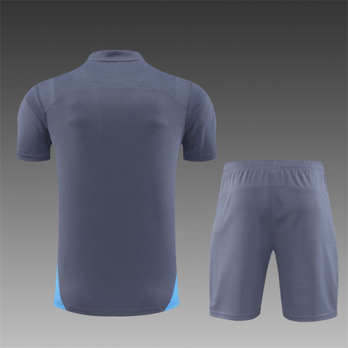 24/25 Manchester City Short sleeve training suit dark grey