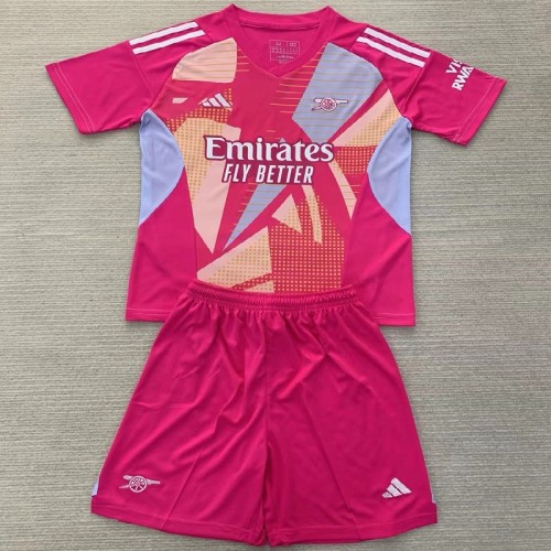 24/25 Arsenal pink goalkeeper Kids kit