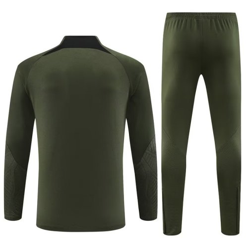 23/24 Barcelona kids Army green training suit