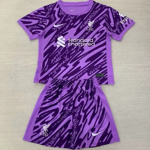 24/25 Liverpool Purple goalkeeper kids kit