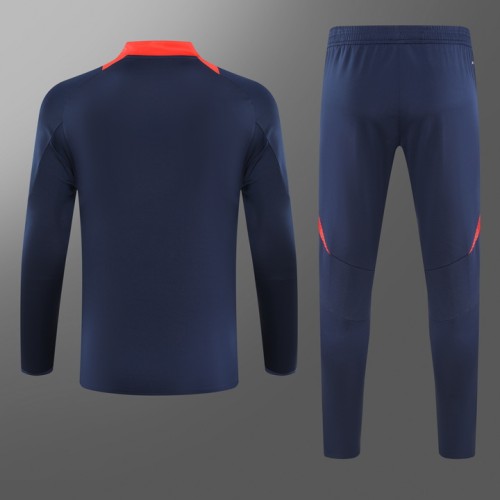 24/25 Manchester United kids training suit Royal Blue