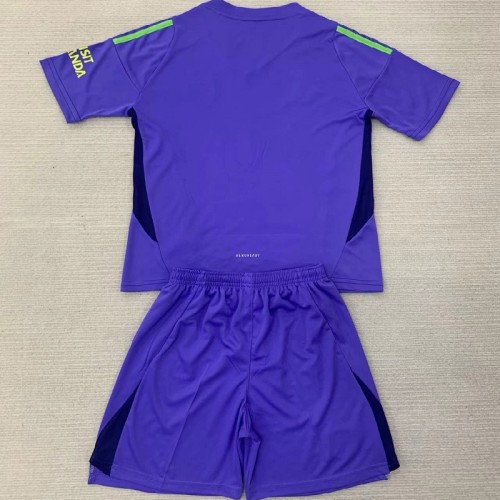 24/25 Arsenal Purple goalkeeper Kids kit