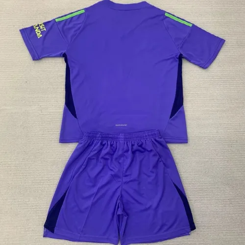 24/25 Arsenal Purple goalkeeper Kids kit