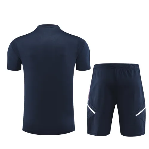 23/24 Real Madrid Short sleeve Royal blue training suit
