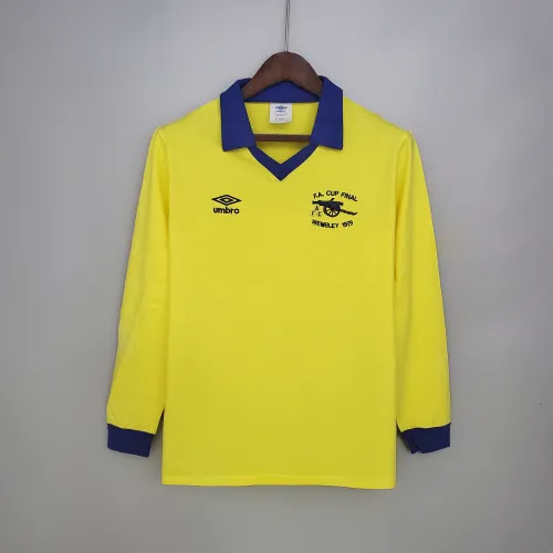 Retro long sleeve Arsenal 71/79 away yellow
