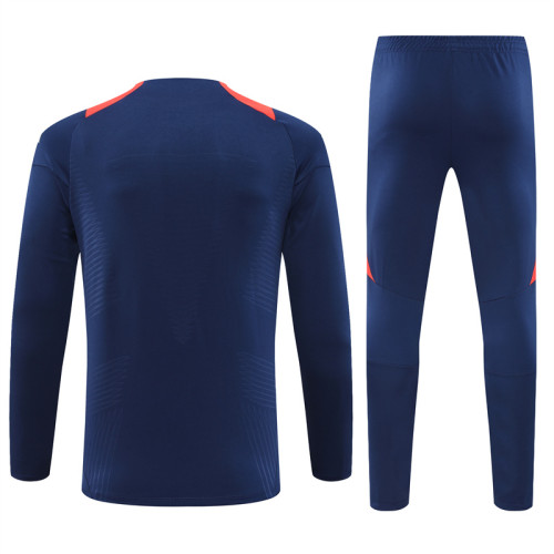 24/25 Manchester United kids training suit Royal Blue