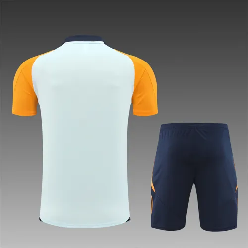 24/25 Real Madrid Short sleeve Light blue training suit