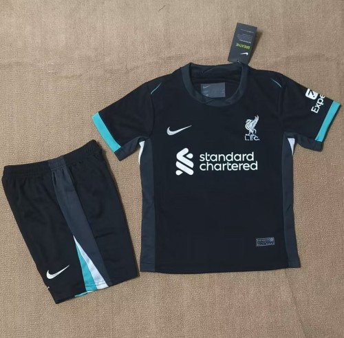 24/25 liverpool Away kids kit