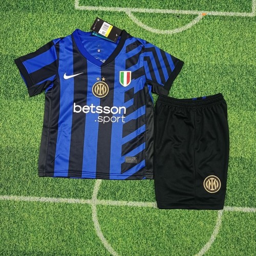 24/25 inter milan home kids kit