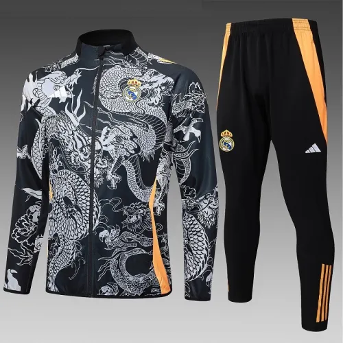 24/25 Real Madrid kids Black Dragon jacket
