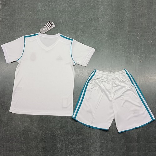 Retro 17/18 Real Madrid home kids kit with socks