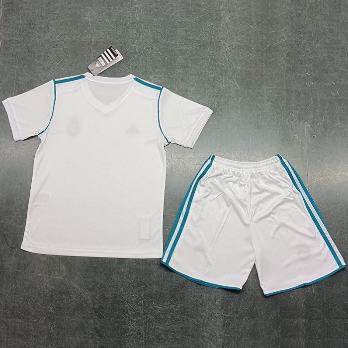 Retro 17/18 Real Madrid home kids kit with socks