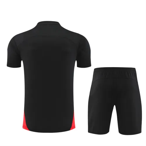 24/25 AC Milan kids Short sleeve black training suit