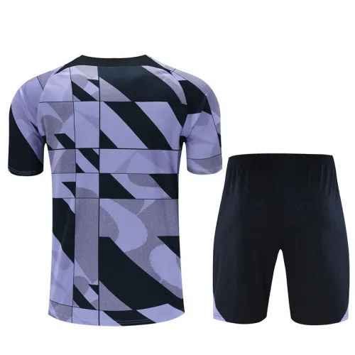 23/24 Liverpool kids Short sleeve purple black training suit