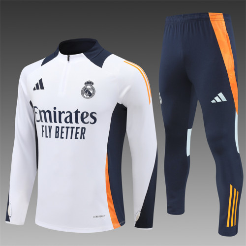 24/25 Real Madrid Adult training suit Yellow white