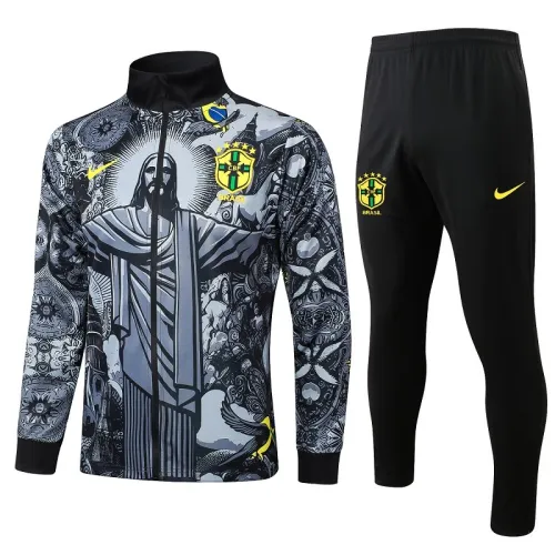 24/25 Brazil Jesus kids jacket black