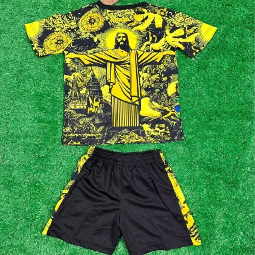 24/25 Brazil Jesus yellow kids kit