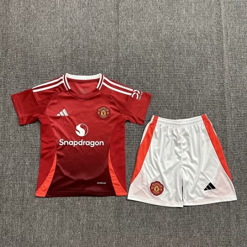 24/25 Manchester United home kids kit