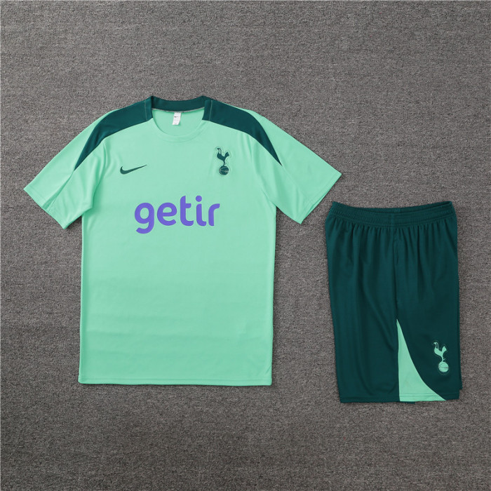 24/25 Tottenham Hotspur kids Short sleeve Light Green training suit