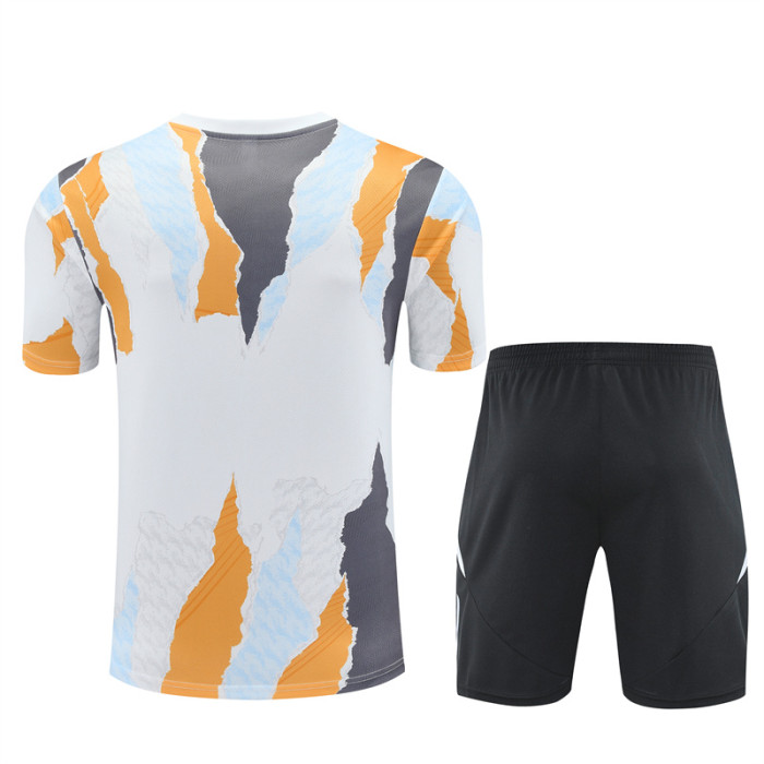 24/25 Real Madrid kids Short sleeve training suit Camouflage white