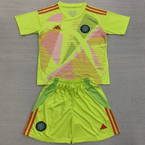 24/25 Celtic Light green goalkeeper kids kit