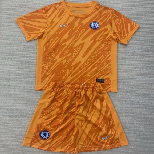 24/25 Chelsea Yellow goalkeeper kids kit
