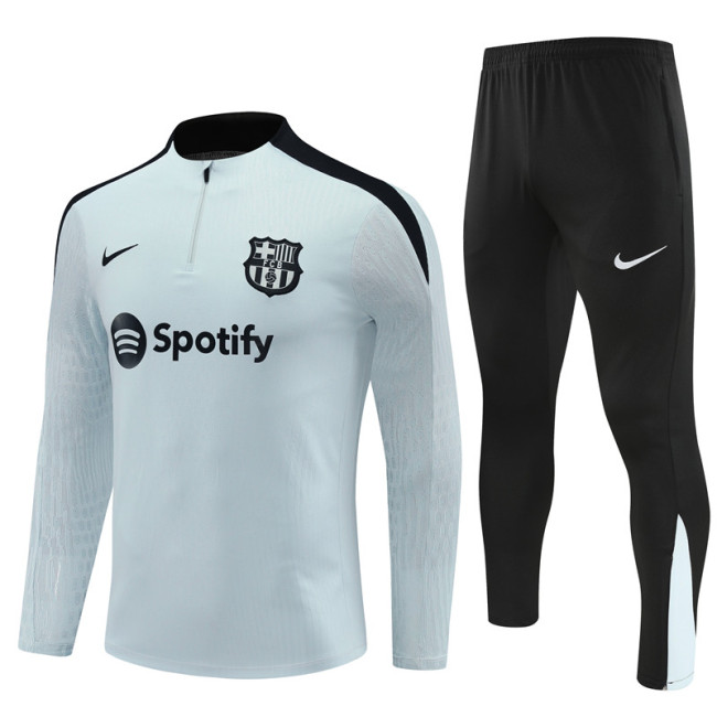 24/25 Barcelona kids Blue training suit Hu Lan