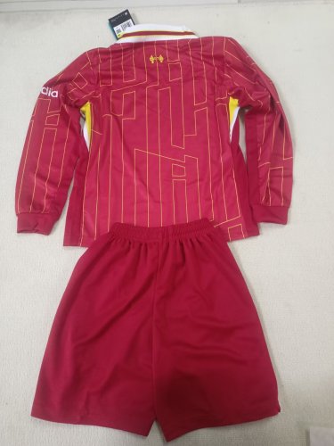 24/25 liverpool home kids kit Long sleeves