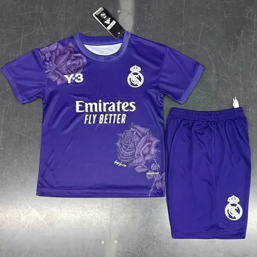 24/25 Real Madrid Y3 purple kids kit