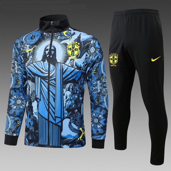 24/25 Brazil Jesus  jacket blue