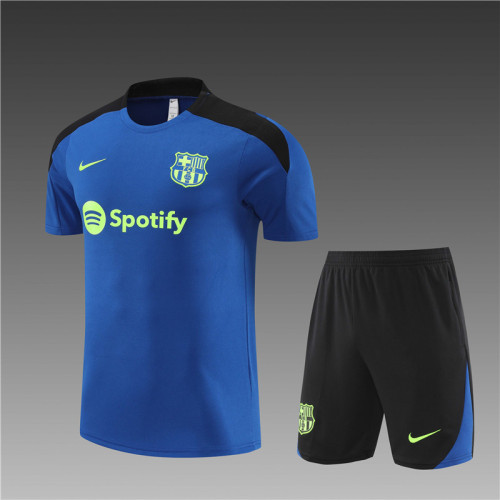 24/25 Barcelona Short sleeve training suit Light Blue