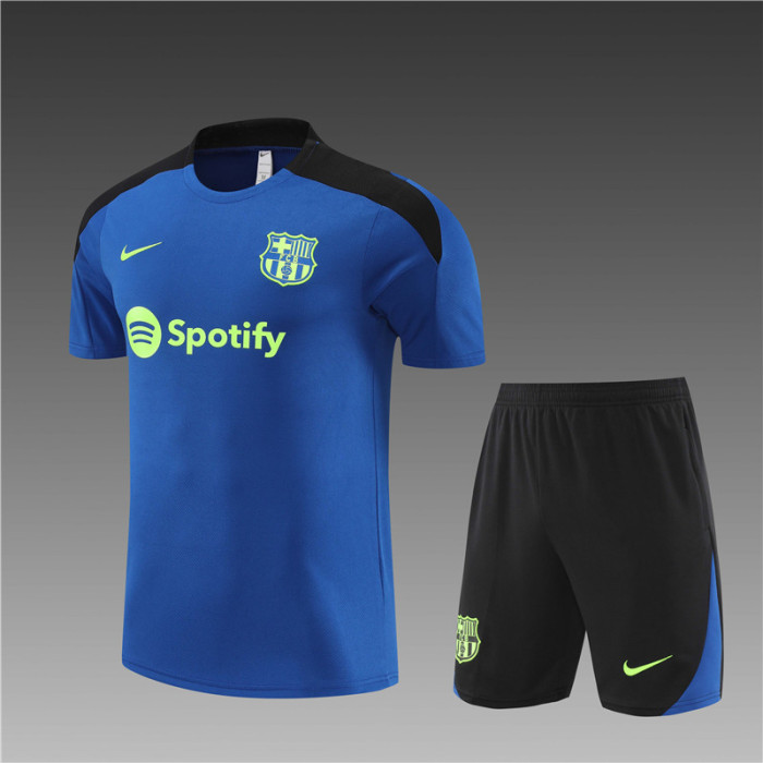 24/25 Barcelona Short sleeve training suit Light Blue