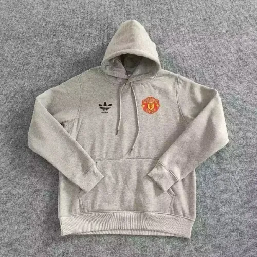 Retro Manchester United plush hoodie
