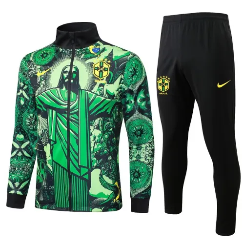 24/25 Brazil Jesus kids jacket green
