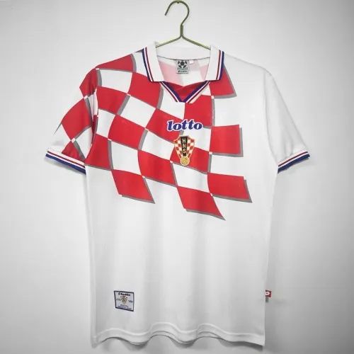 Retro 1998 Croatia home football Jersey