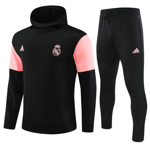 23/24 Real Madrid black Jordan Hoodie with hat