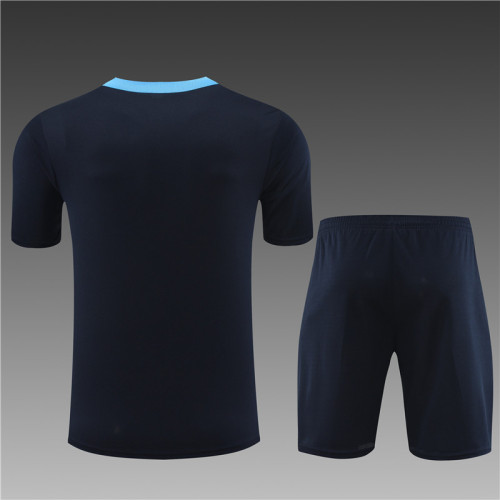 24/25 Chelsea kids short -sleeved Royal blue training suit