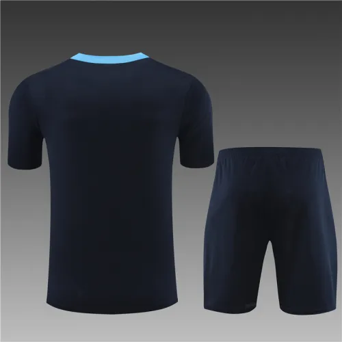 24/25 Chelsea kids short -sleeved Royal blue training suit