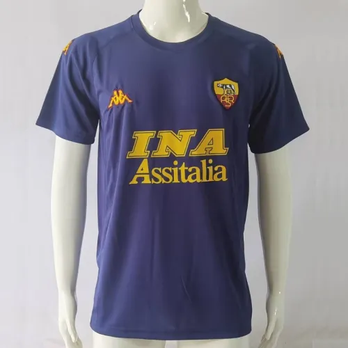 Retro 00/01 Roma Away football jersey