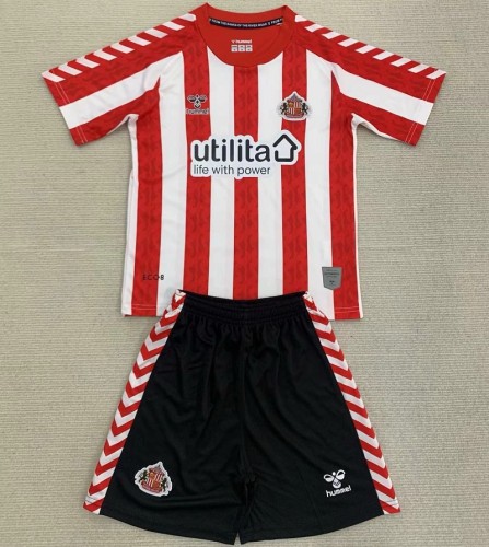 24/25 Sunderland home kids kit