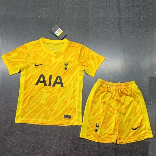 24/25 Tottenham Hotspur Goalkeeper kids kit yellow